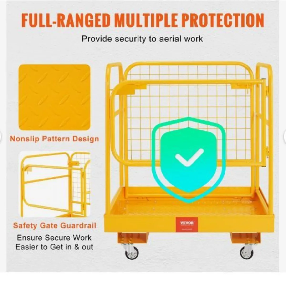 Forklift Safety Cage, 544.3 kg Load Capacity - Image 4