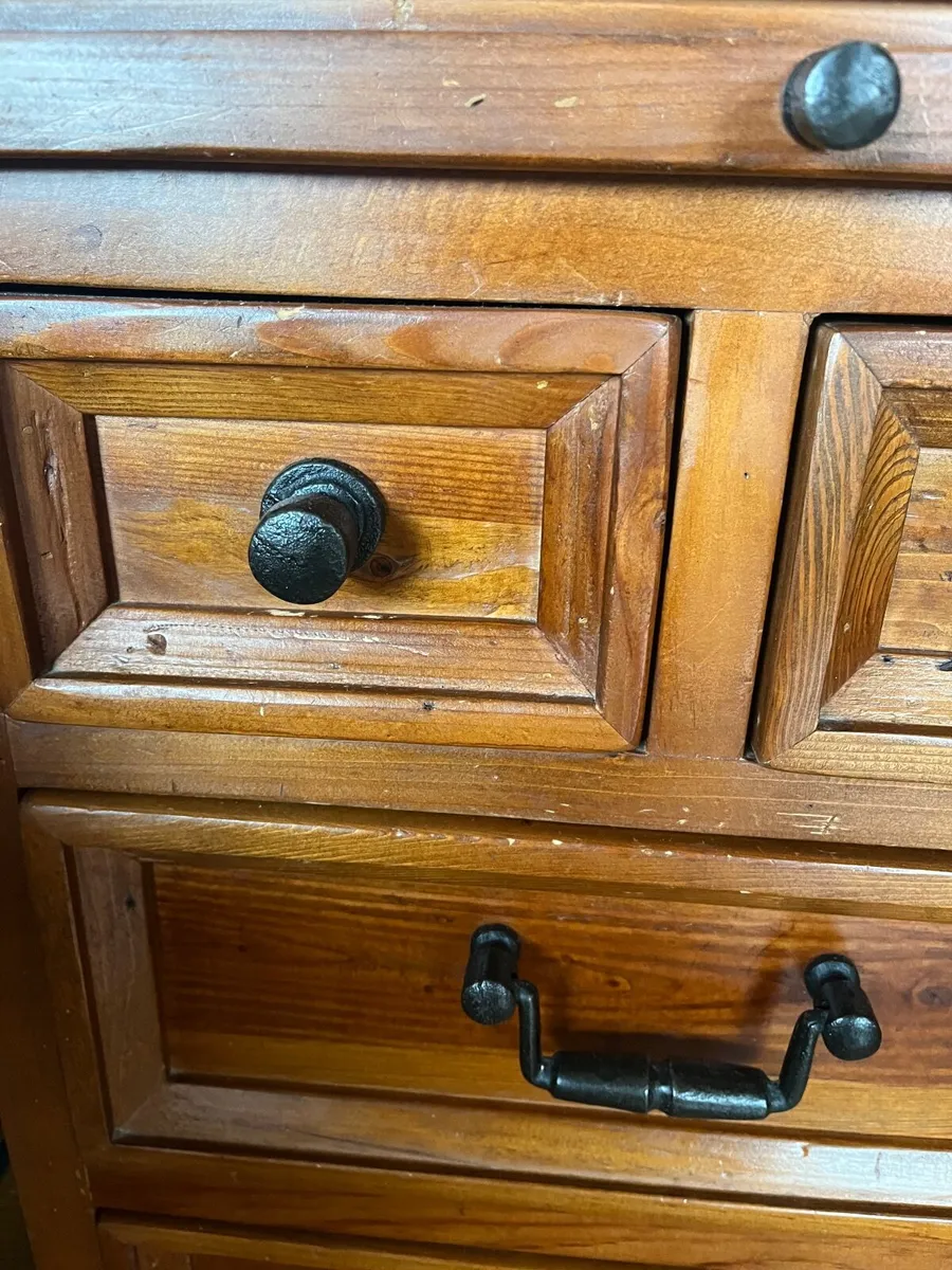 Reclaimed pine king 5ft Bed and lockers - Image 4