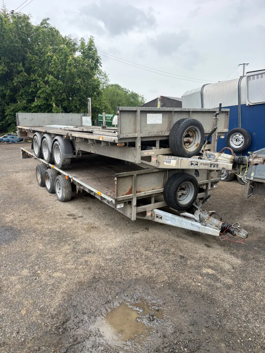 Ifor Williams 18ft flat bed  trailer - Image 1
