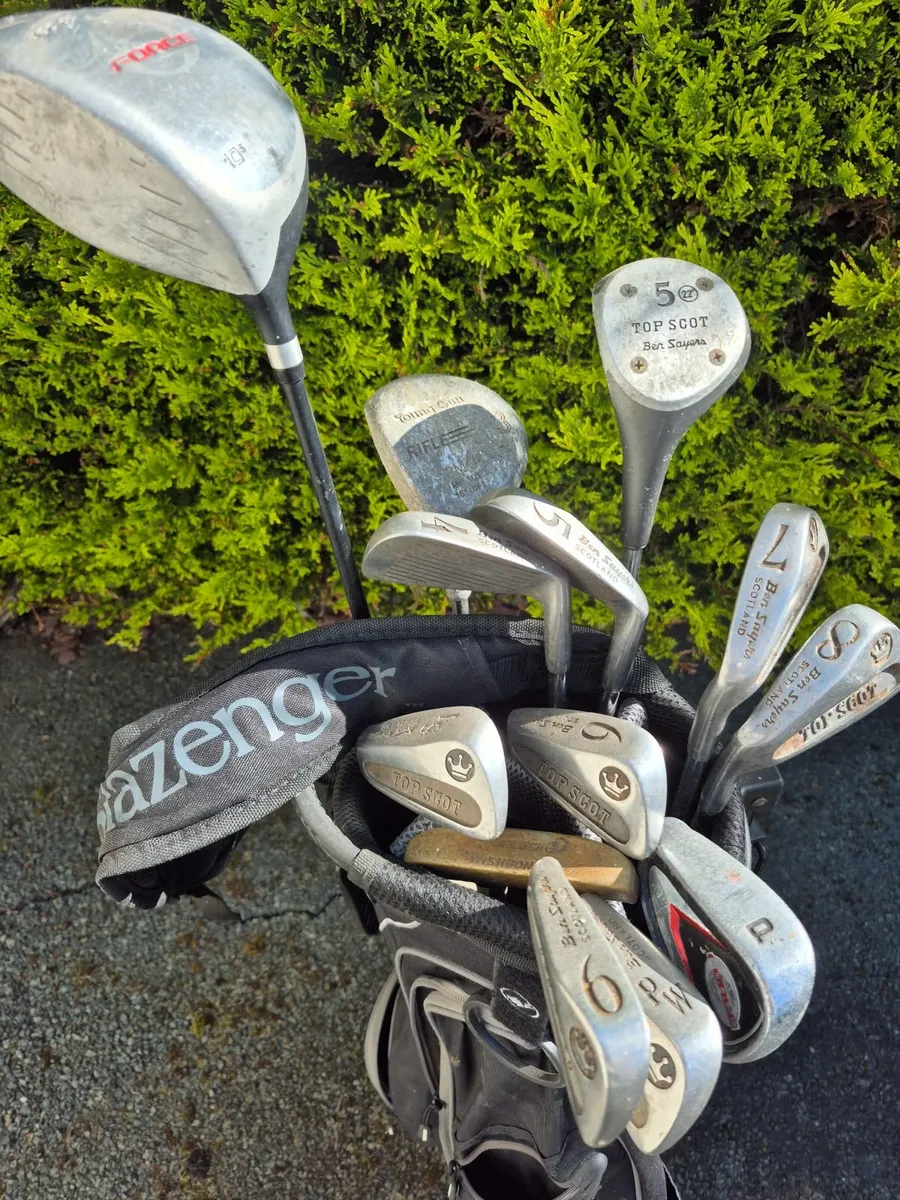 Golf clubs plus bag - Image 2