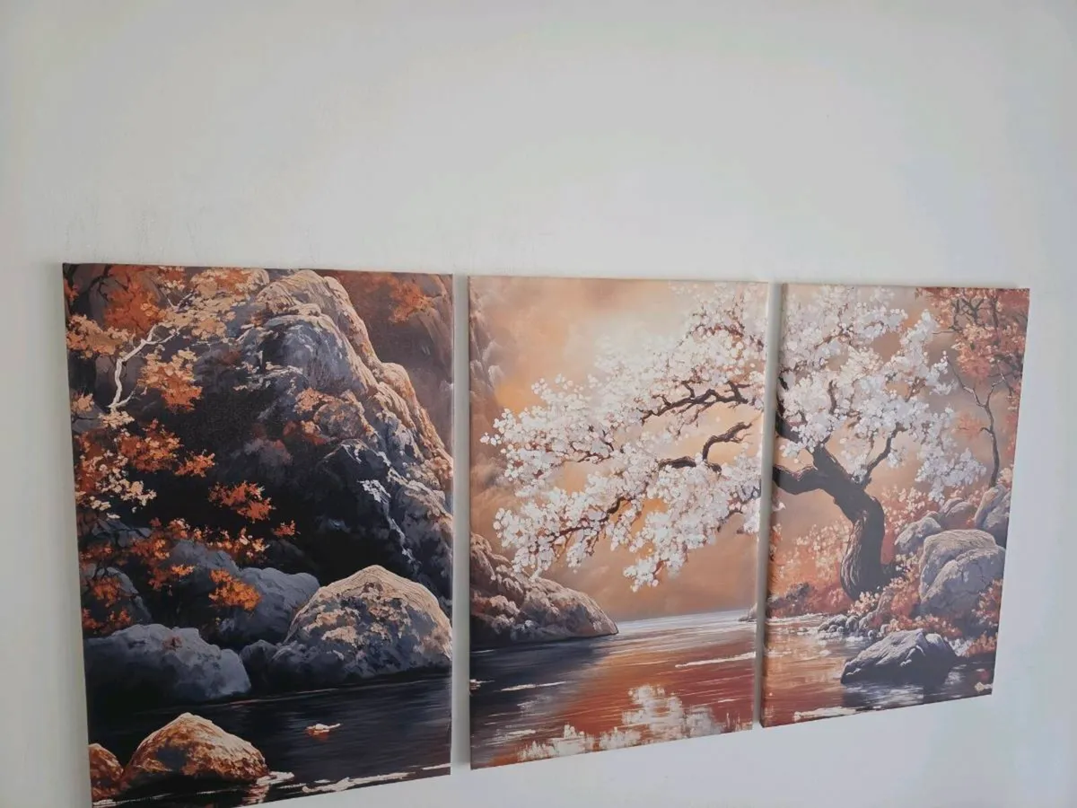 Set of 3 framed canvas - Image 2