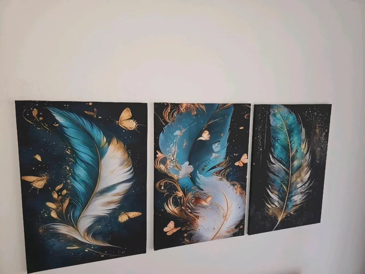 Set of 3 framed canvas - Image 3