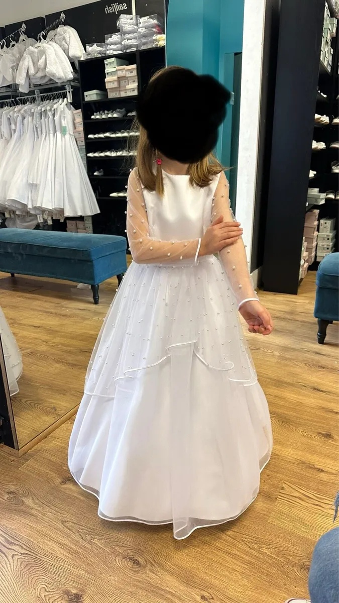 Communion dress with cardigan - Image 1