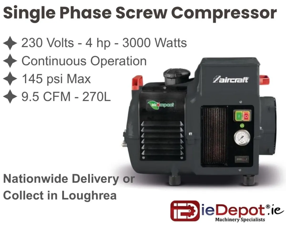Single Phase Screw Compressor