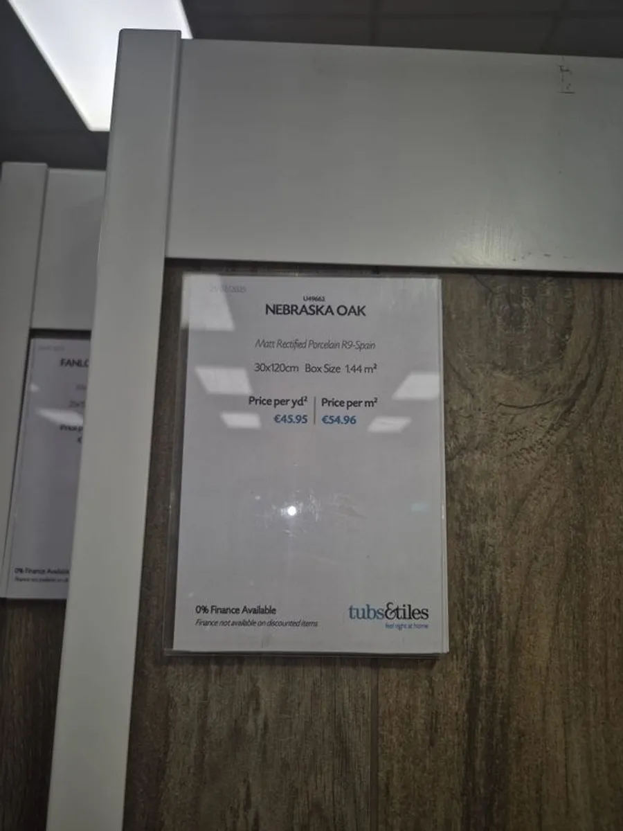 Premium Nebraska Oak floor tiles (5.76sqm) - Image 3