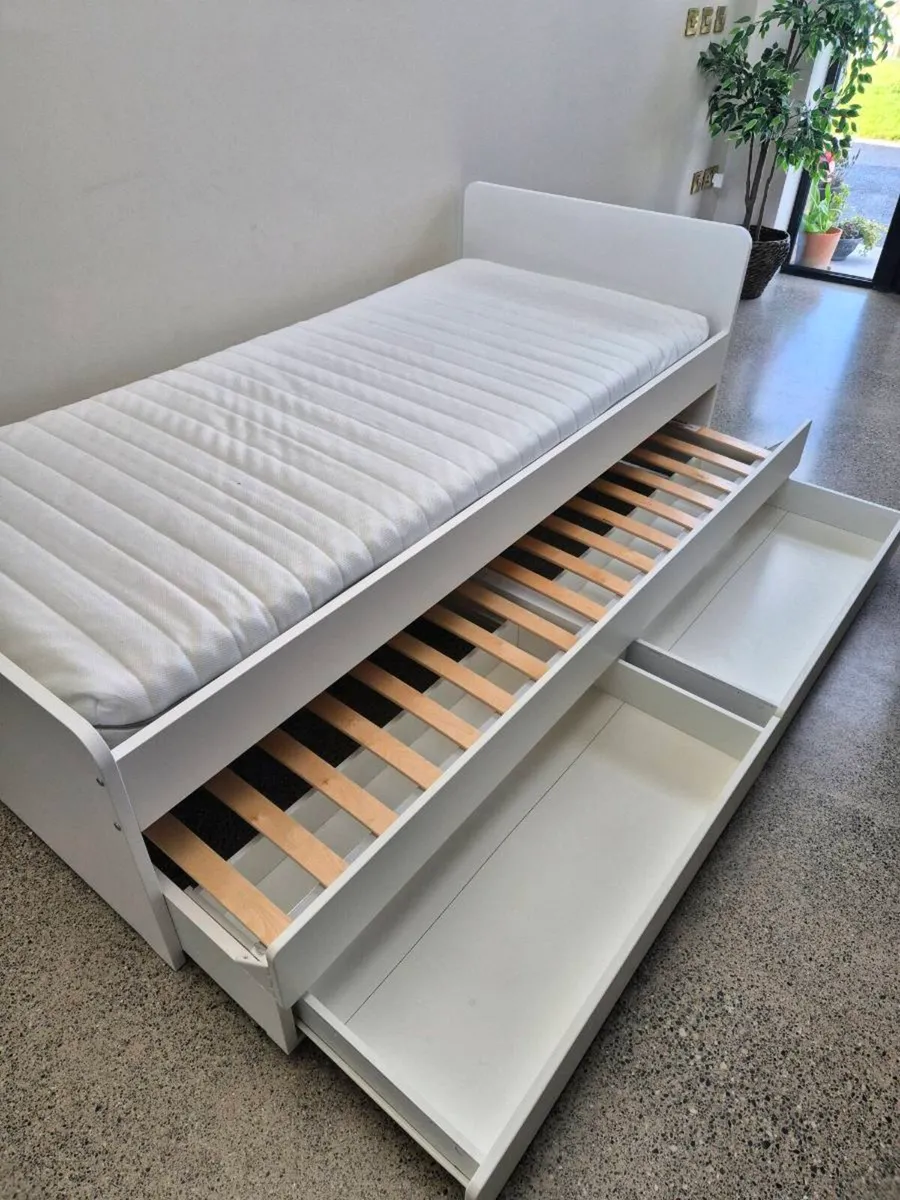 Ikea Slakt Single bed with underbed and 2 storage - Image 4