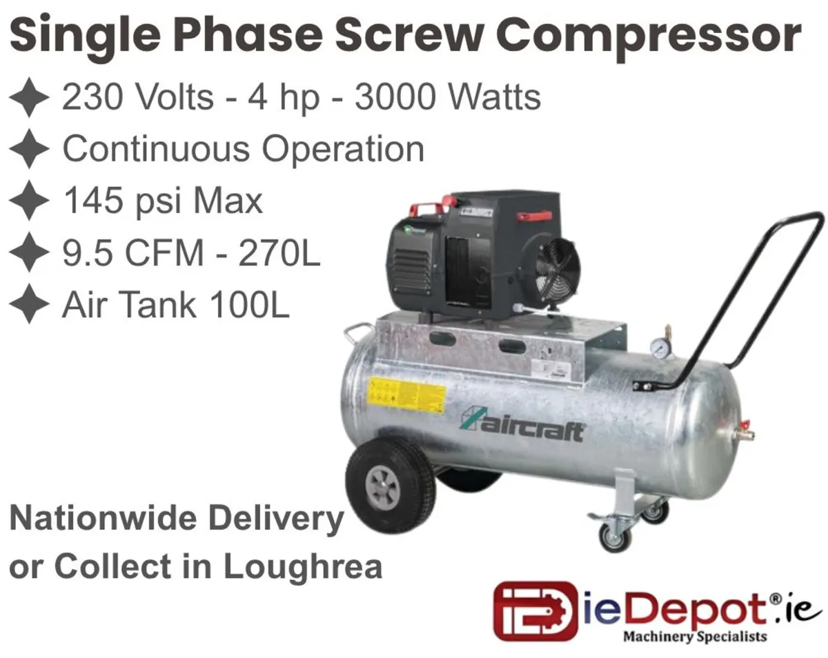 Single Phase Screw Compressor