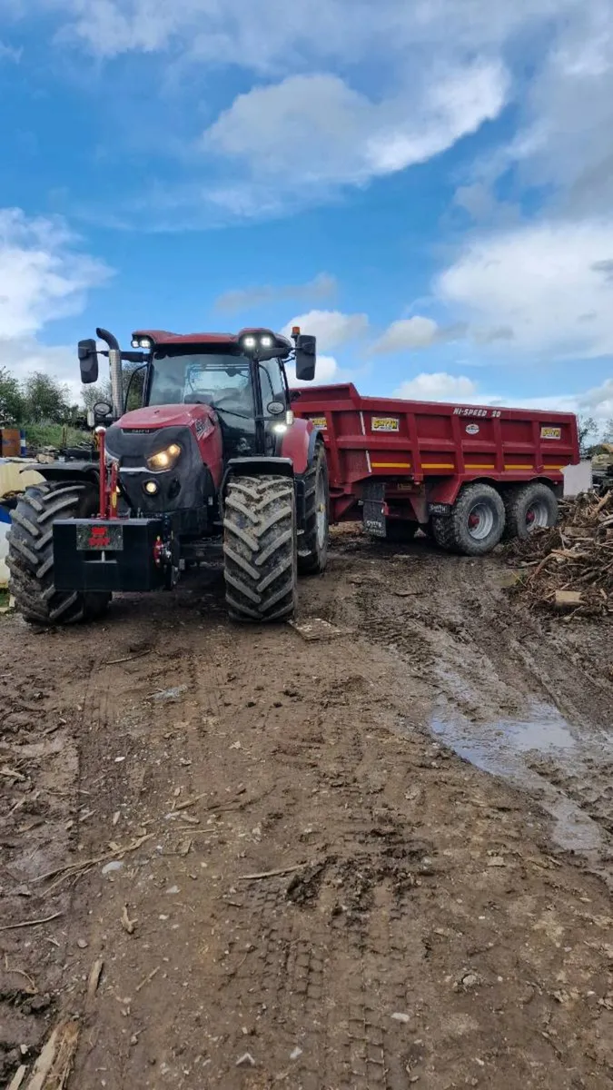 Tractor and 20 Ton dump trailer for hire - Image 1