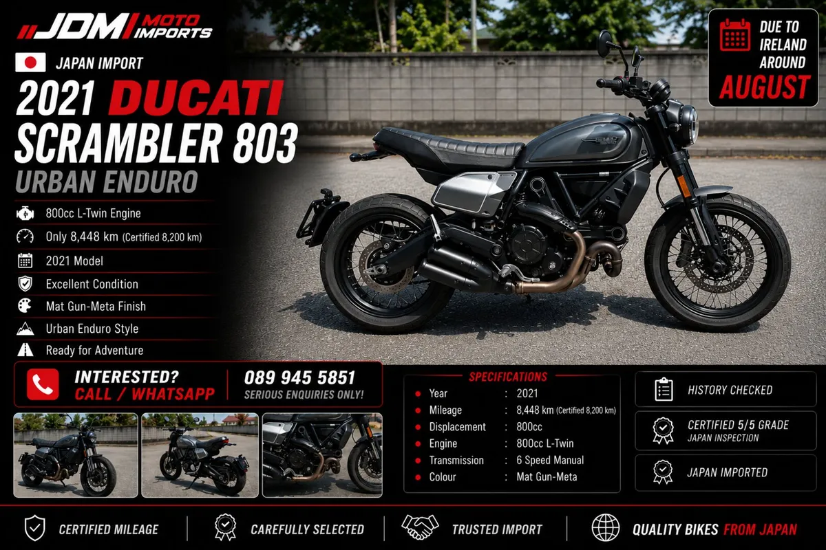 Ducati Scrambler 803 Urban Enduro | 🇯🇵 Import - Image 1