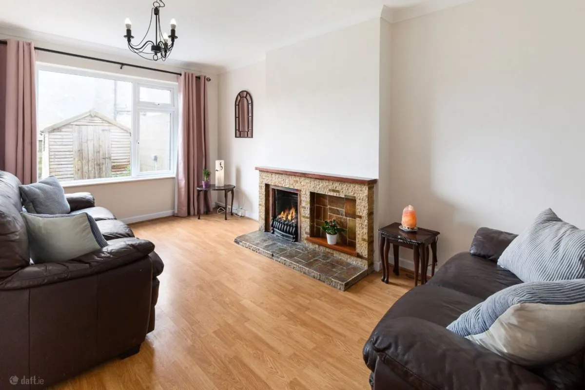 Two Large Leather Sofas - Image 2