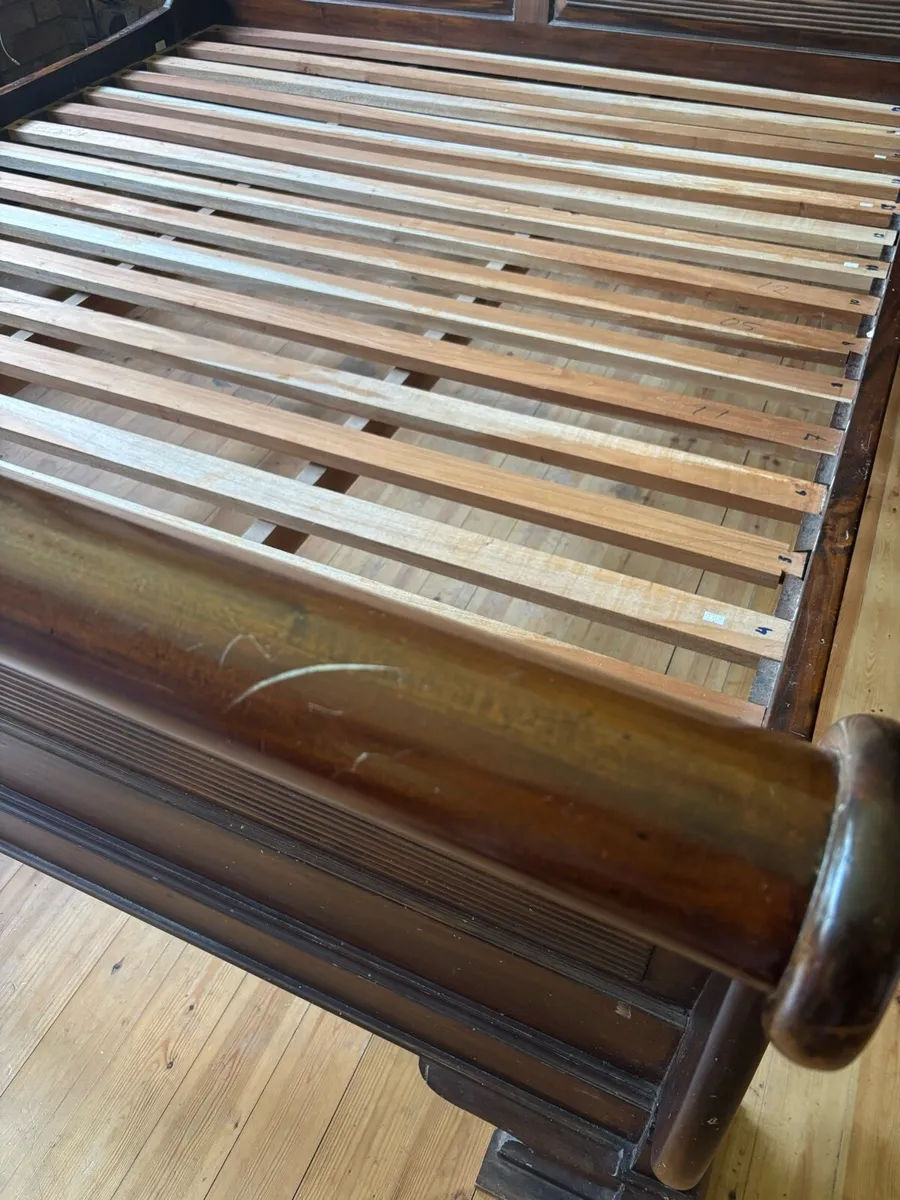 Super king bed - hardwood - Image 4