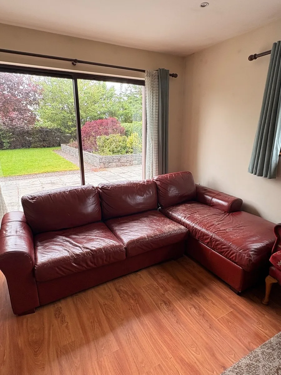 Corner Unit Two Piece Couch (Pull out Bed) - Image 1
