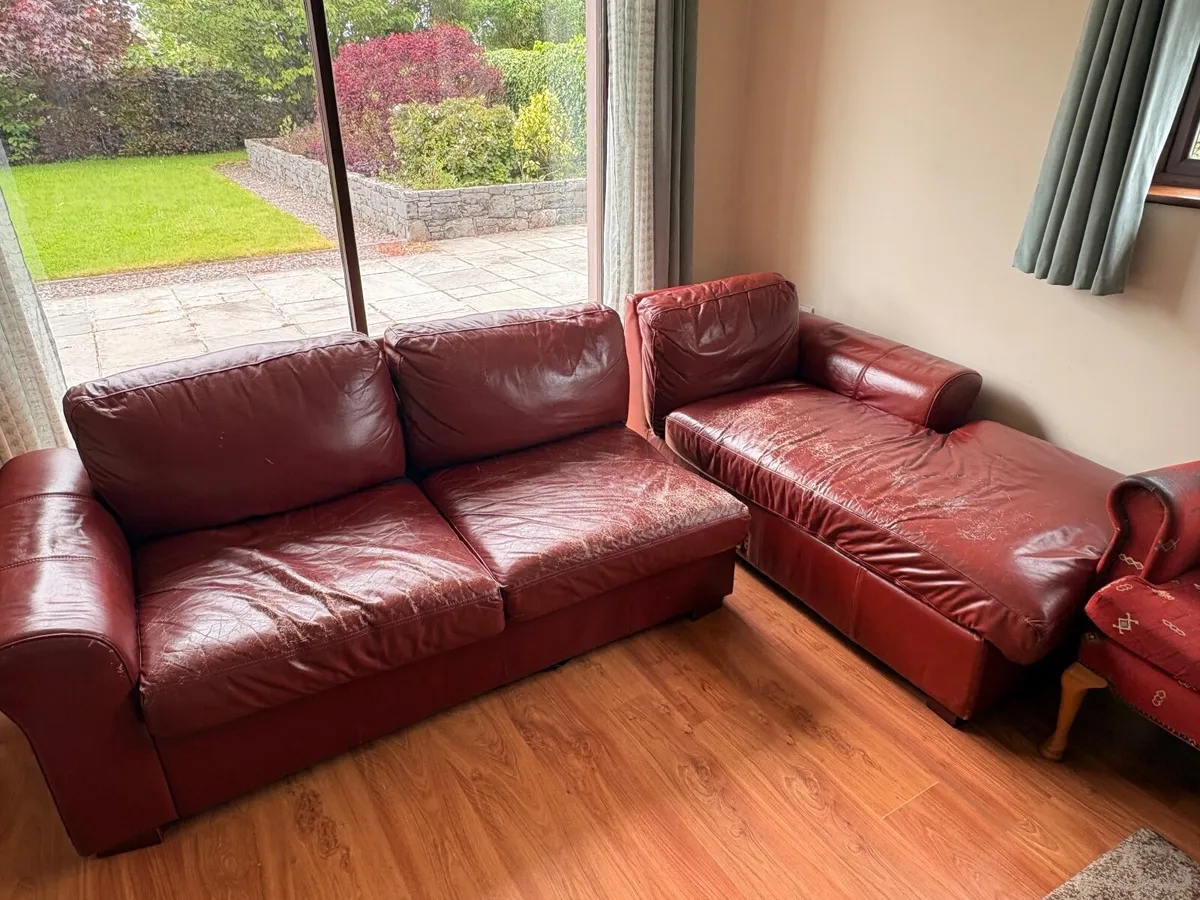 Corner Unit Two Piece Couch (Pull out Bed) - Image 2