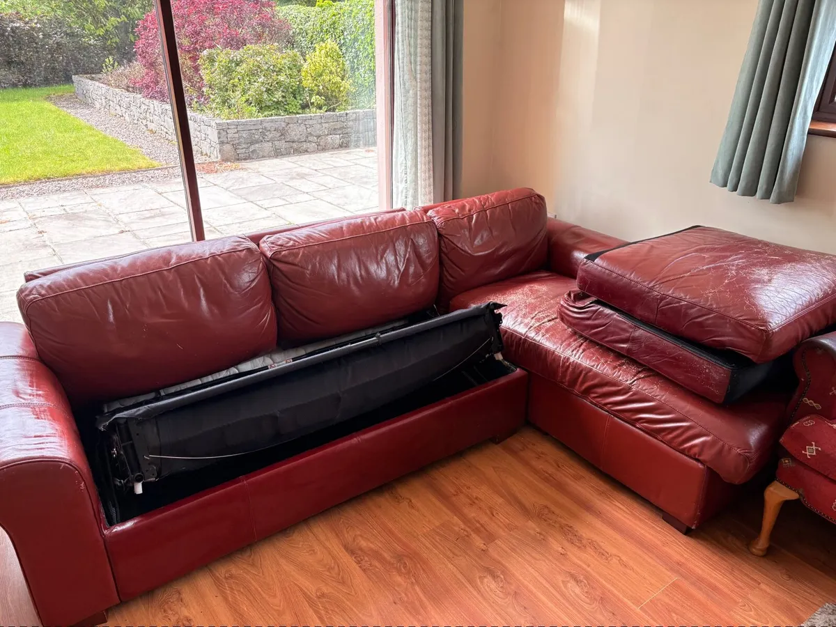 Corner Unit Two Piece Couch (Pull out Bed) - Image 3