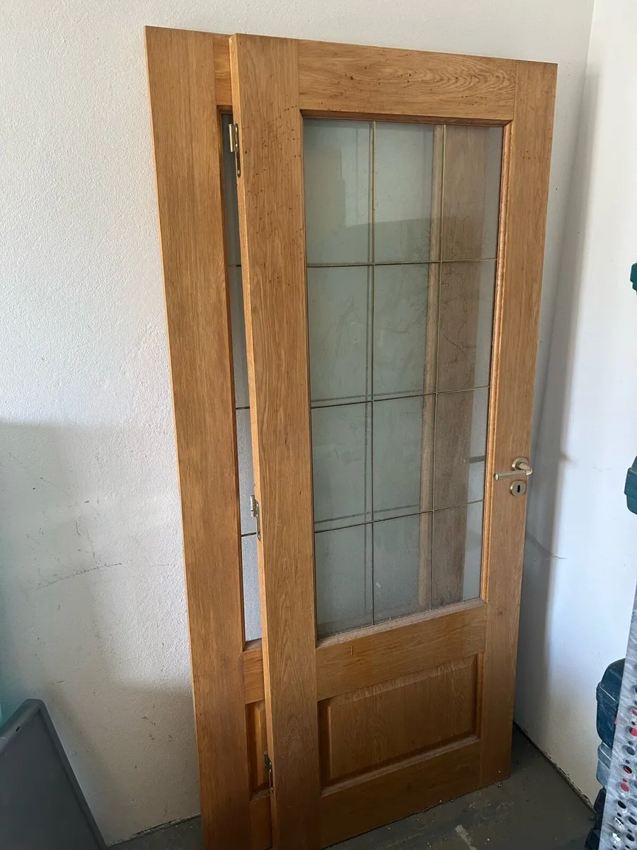 Oak double doors