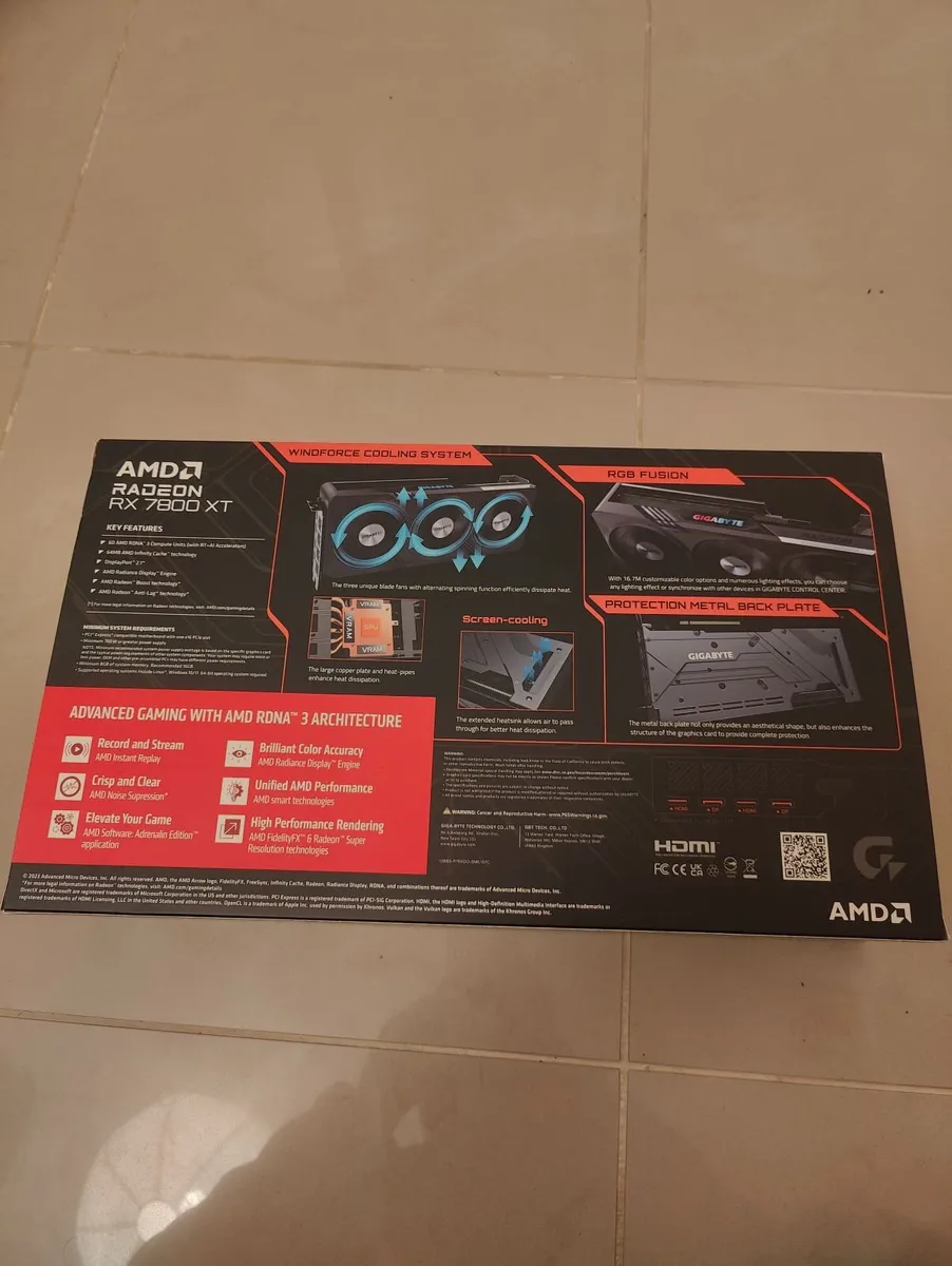 Gigabyte Gaming OC 16GB AMD Radeon RX 7800XT GPU - Image 2