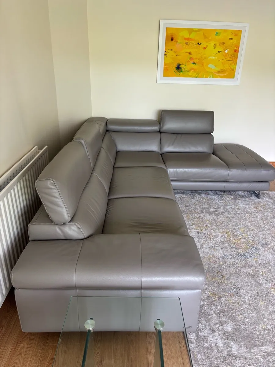 Leather Corner Sofa - Image 3