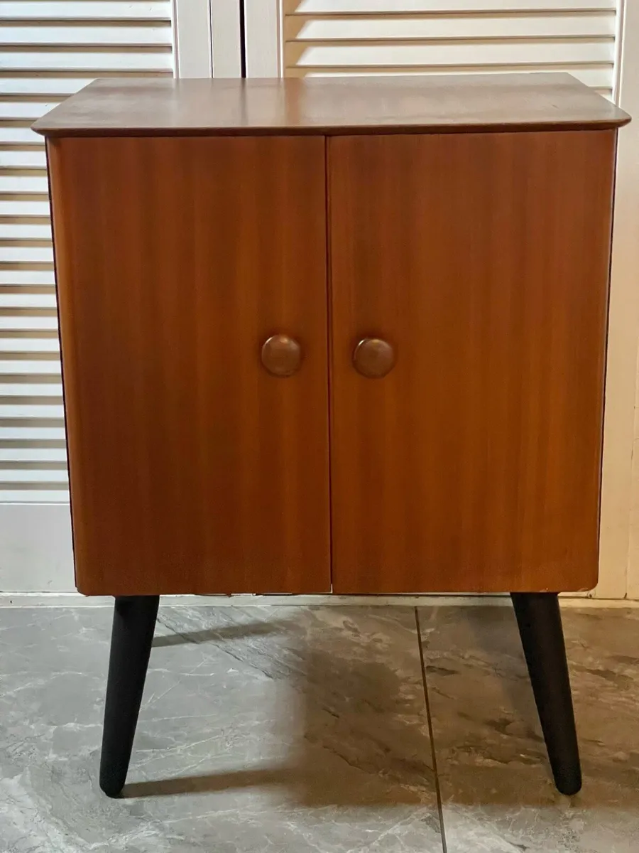 Mid century record cabinet - Image 2