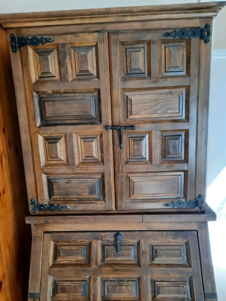 Oak writing bureau - Image 2