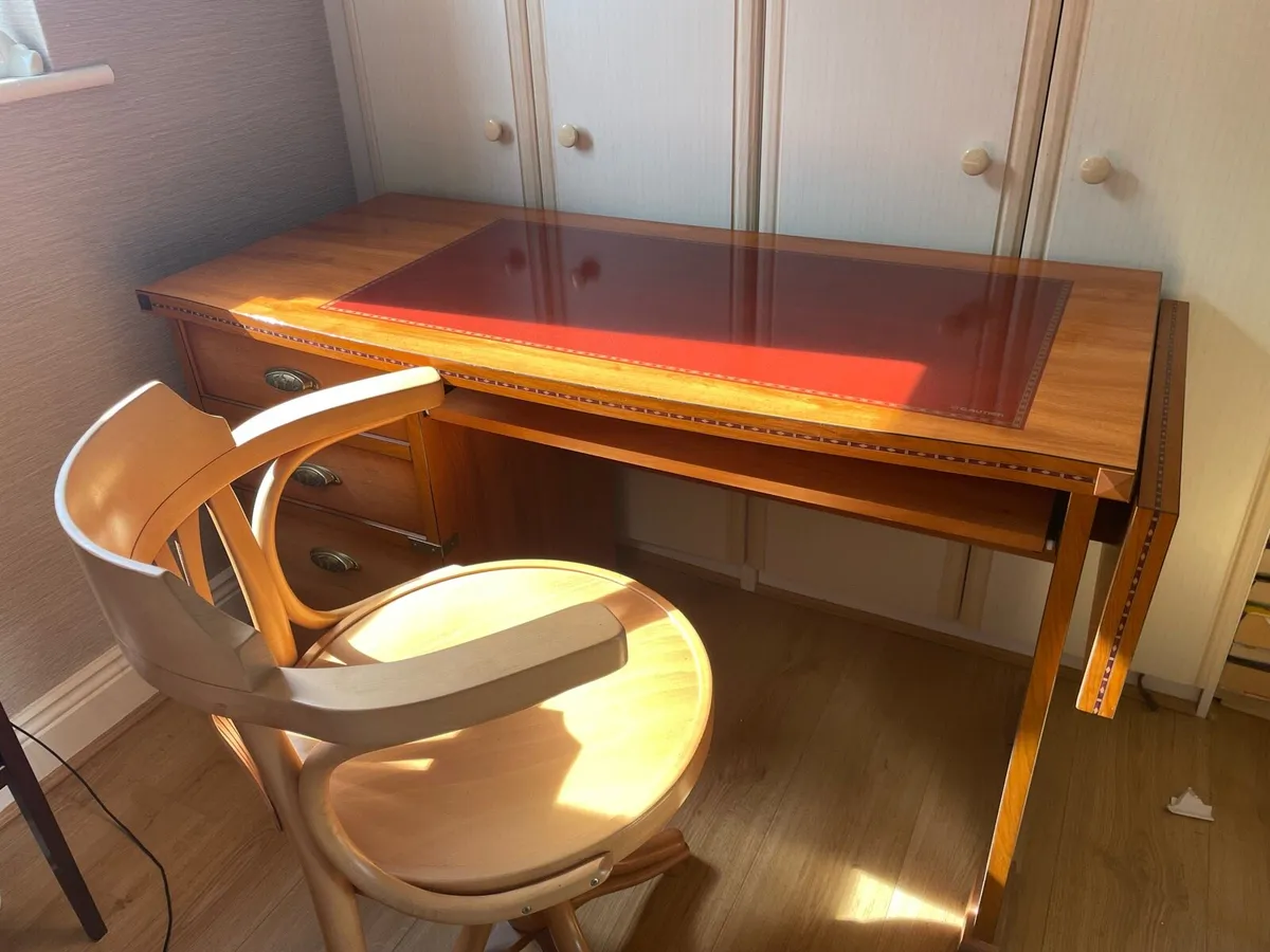 Desk - Beautiful Gautier Wooden Desk & Chair - Image 2