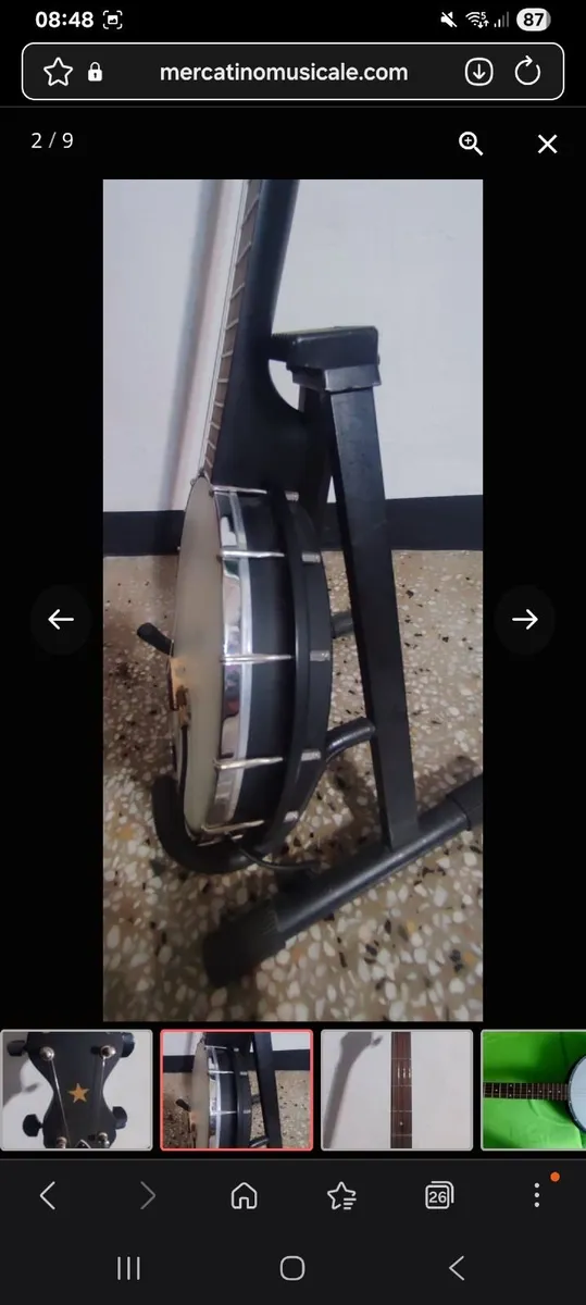 Gold Tone Long Neck Banjo - Image 4