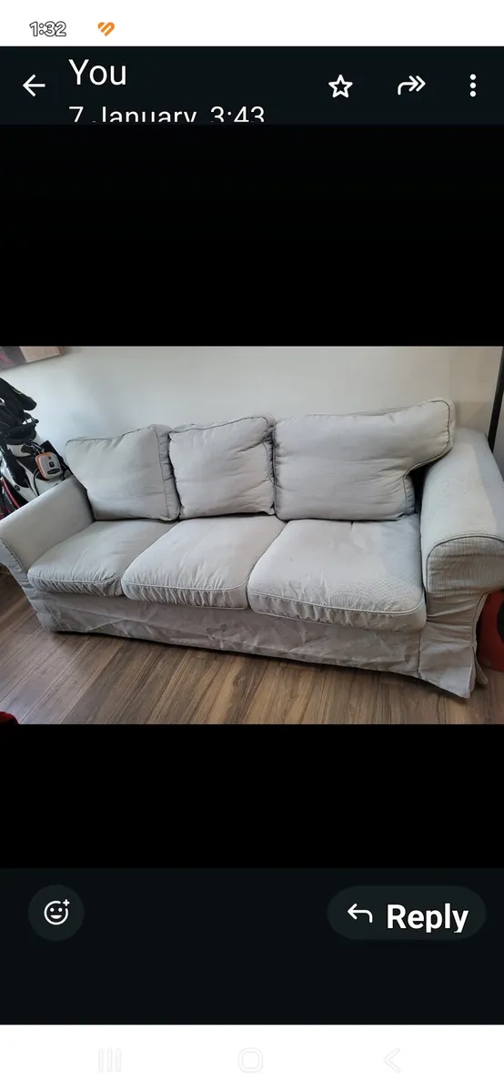 3 seater  ikea sofa very good conditio