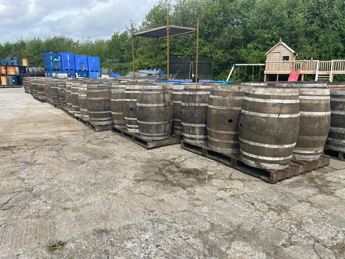 Reclaimed Oak Whiskey Barrels - Image 1