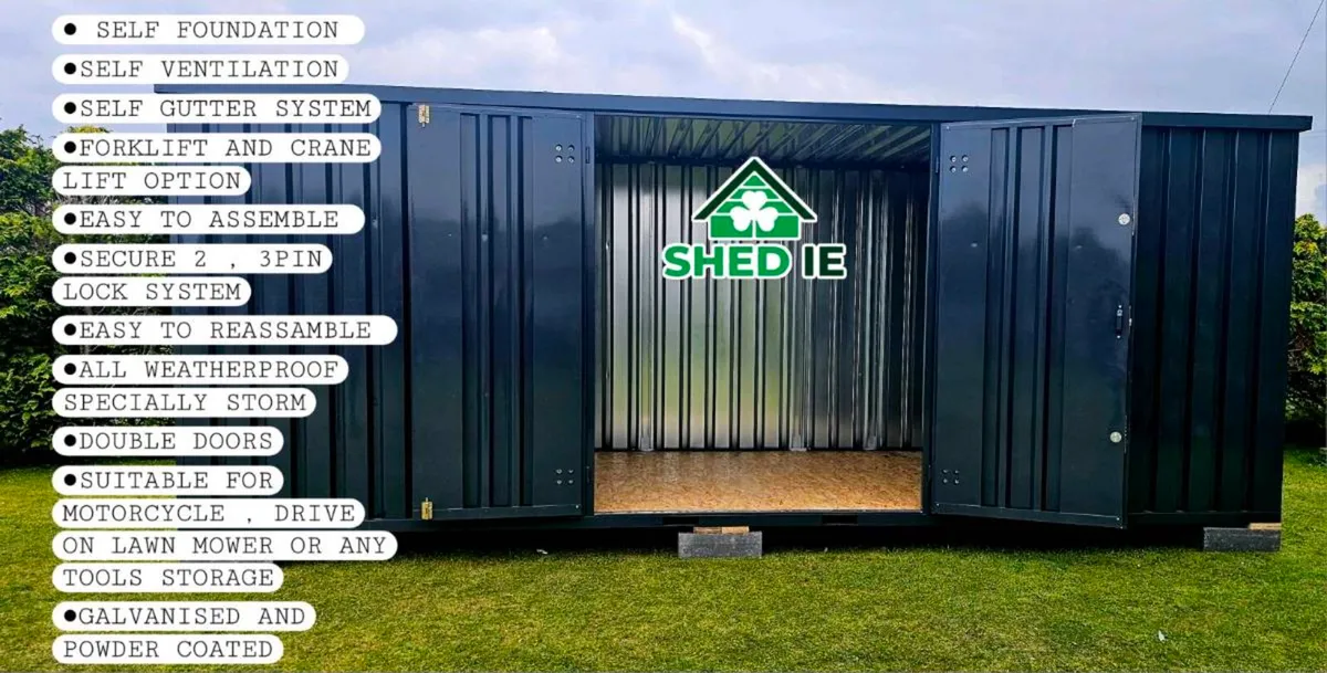 Steel CUBE shed, practical storage, flatpack sheds - Image 1