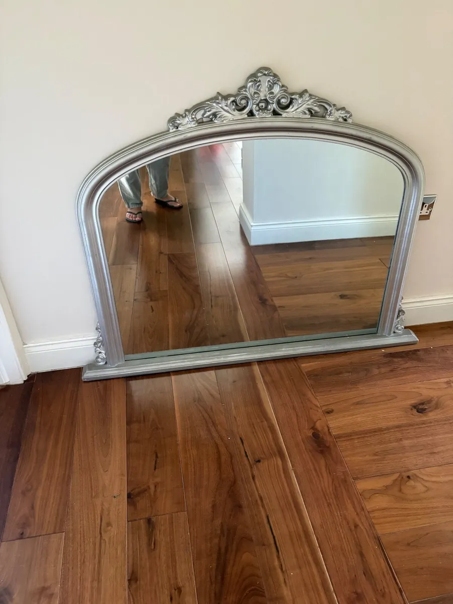 Mirror over mantel