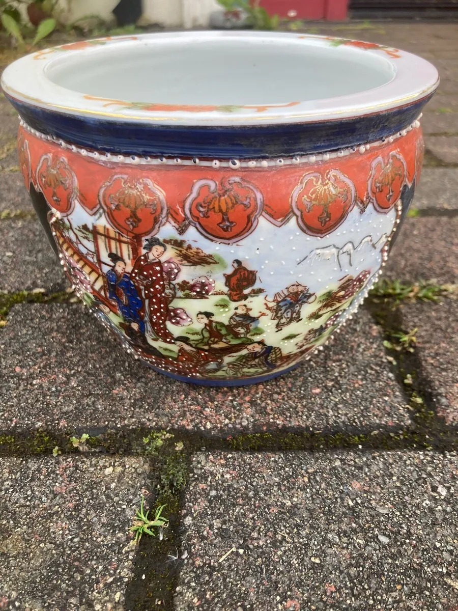 Japanese fish bowl planter free postage - Image 1