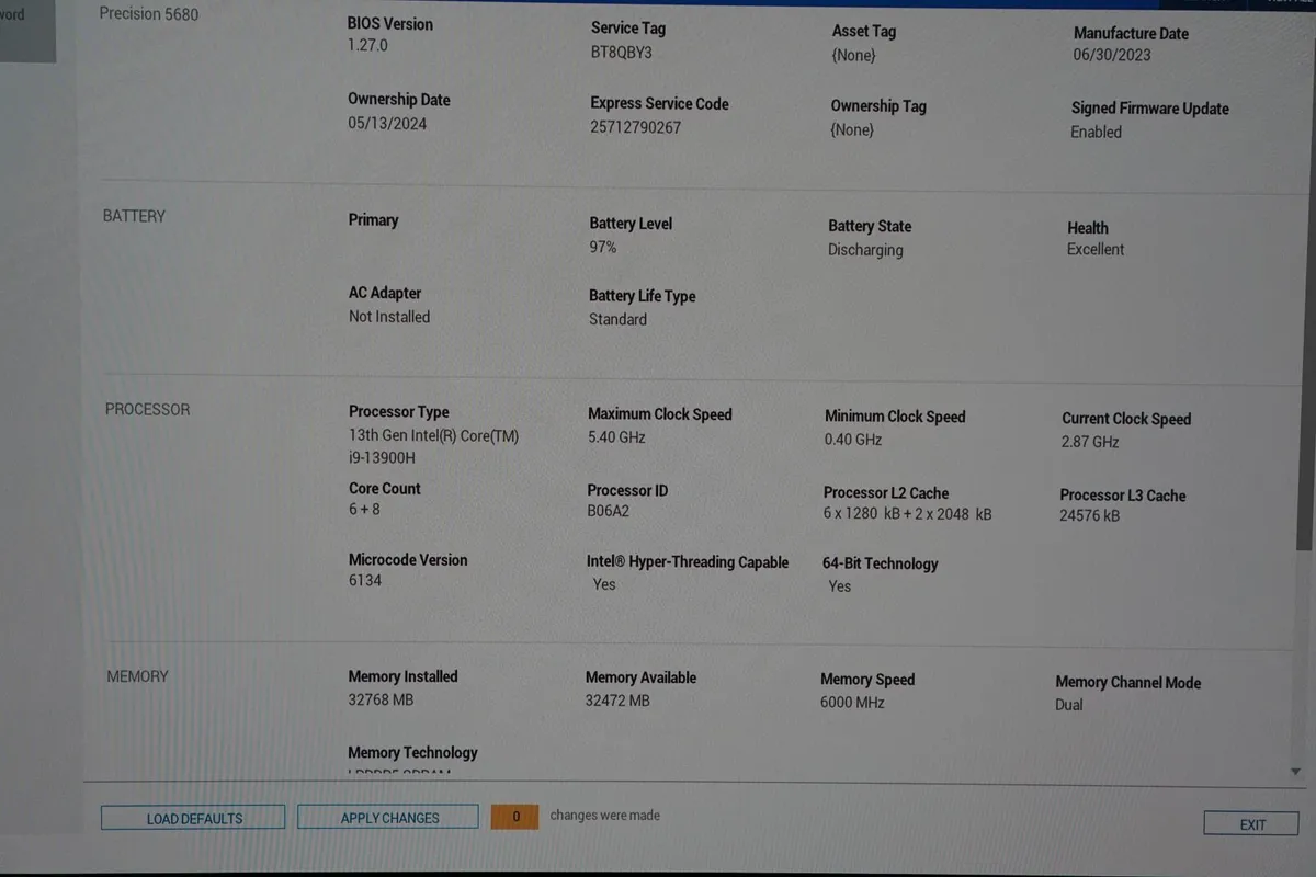 Dell Precision 5680 OLED | i9| 32GB| ADA 3500 12GB - Image 2
