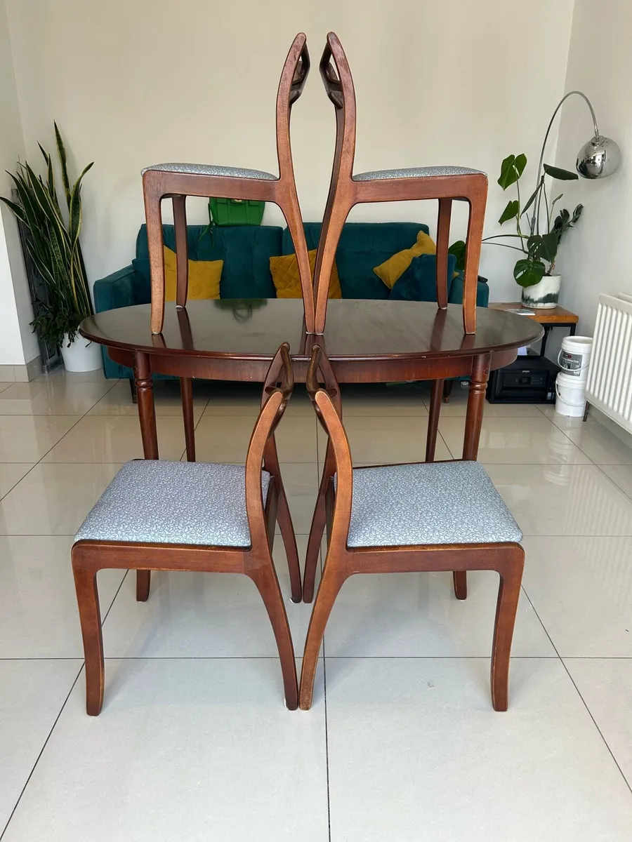 Mid century retro vintage table & chair set - Image 3