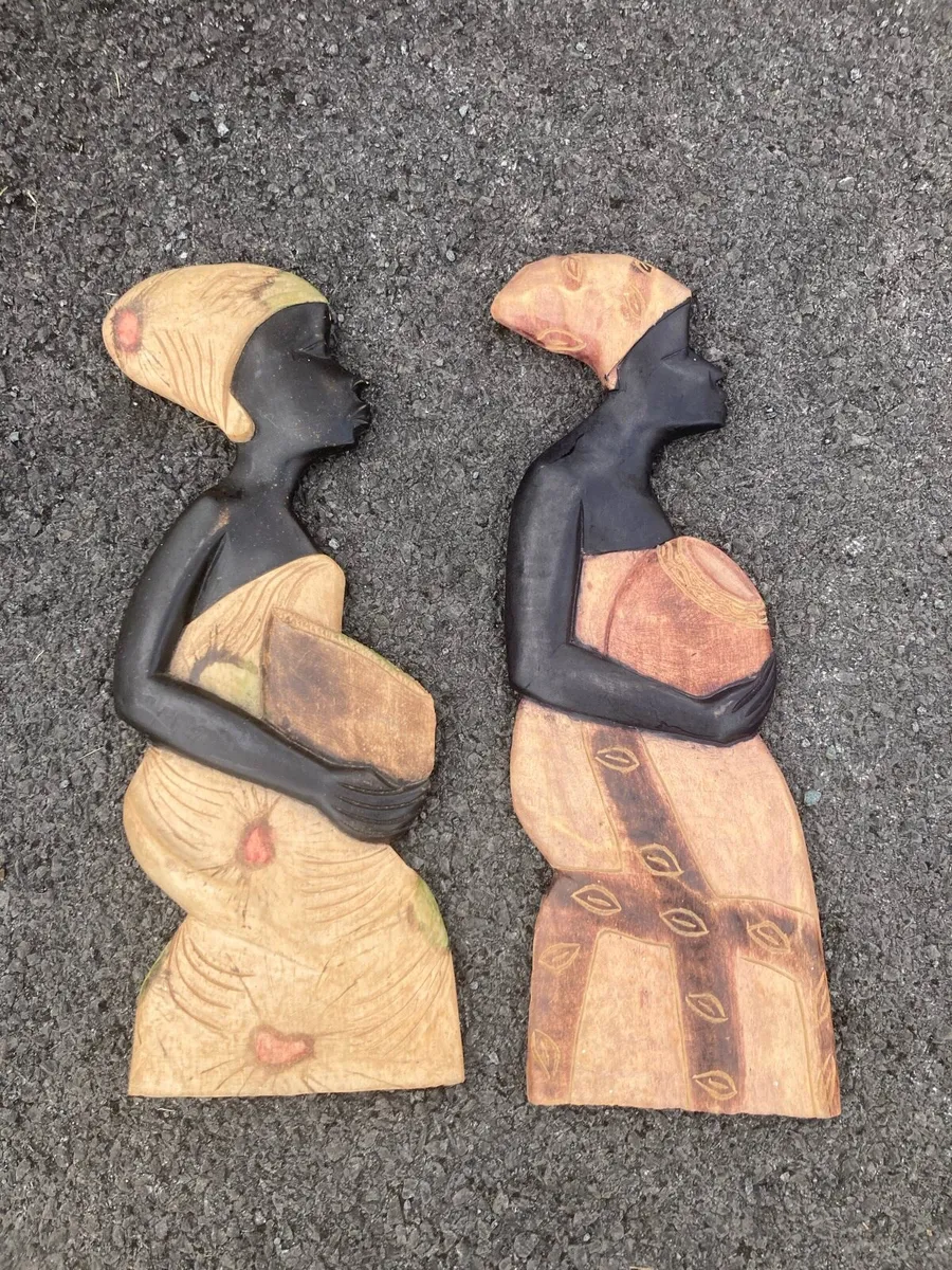 African wooden craved wall hangings free postage