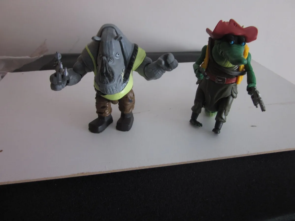 Turtles Mutant Mayhem Figs Rocksteady/Leatherhead - Image 1