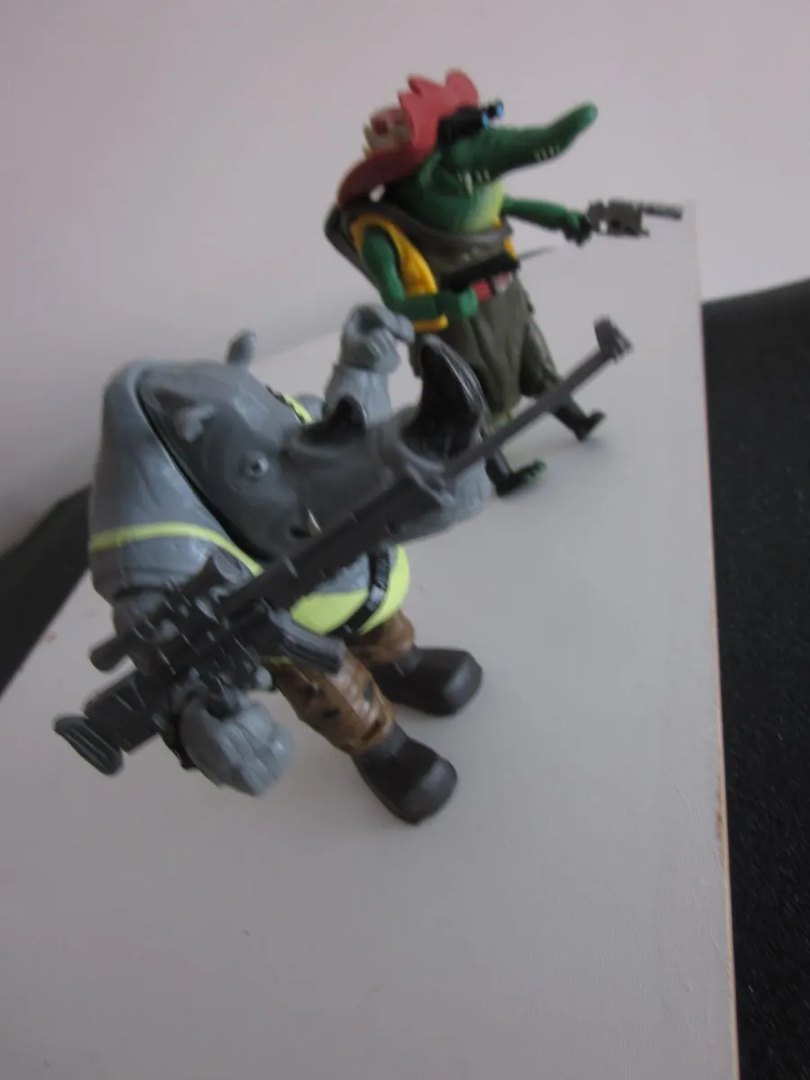 Turtles Mutant Mayhem Figs Rocksteady/Leatherhead - Image 2