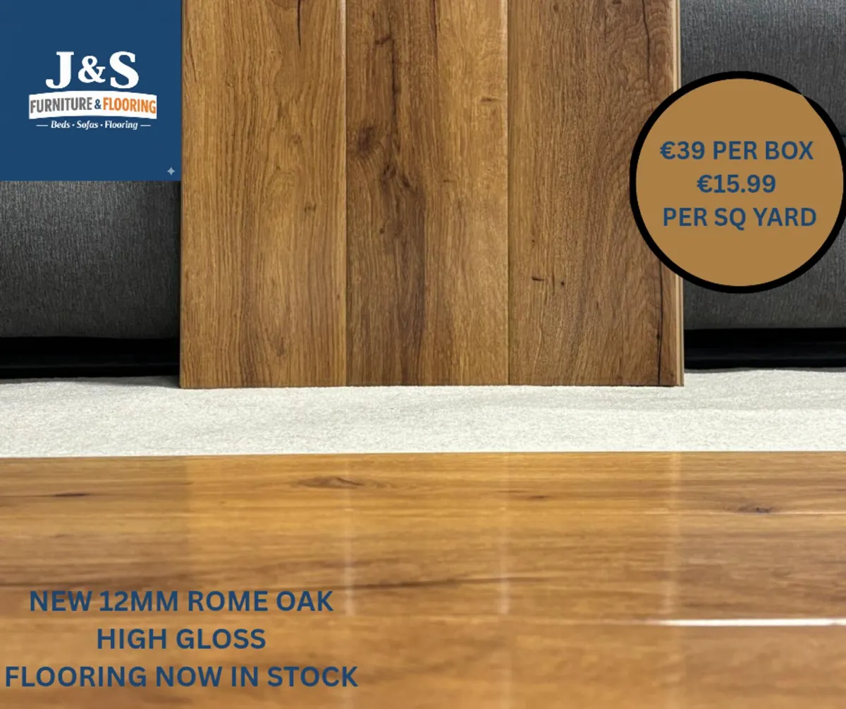 New High Gloss 12MM Flooring - Image 3