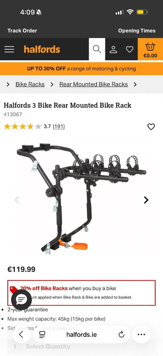 3 Bike_Rear Mounted_Bike Rack - Image 1