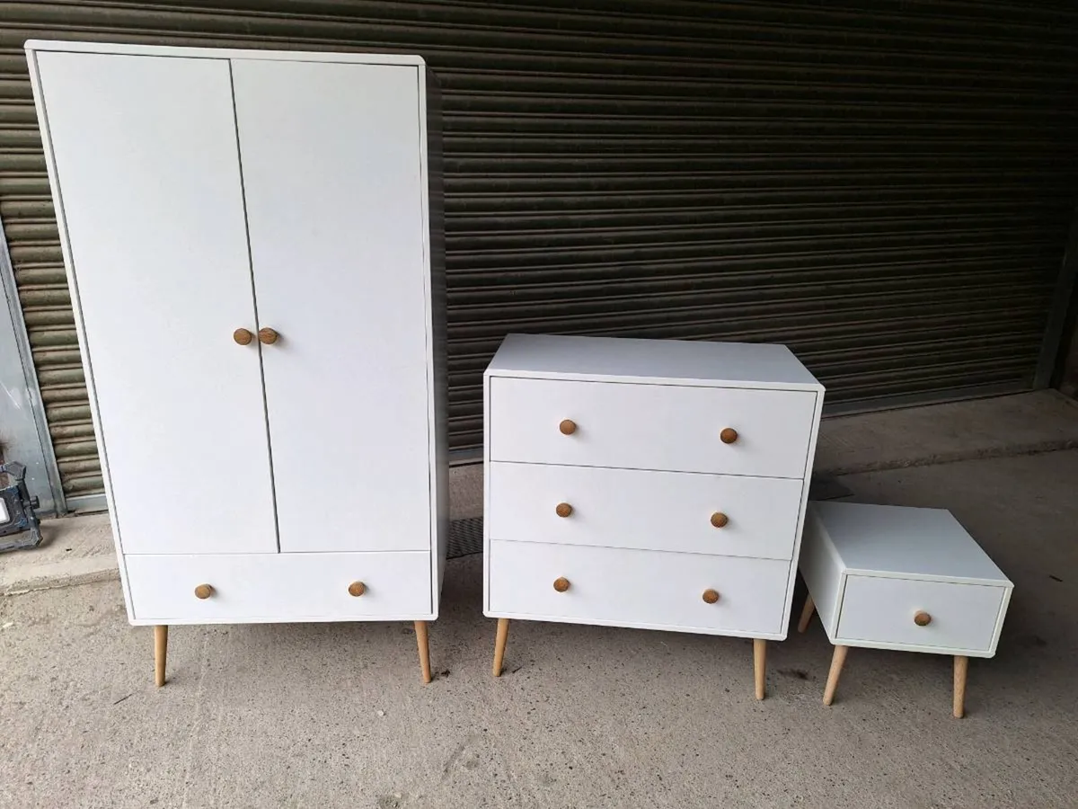 White Scandinavian Furniture Set (DELIVERY) - Image 1