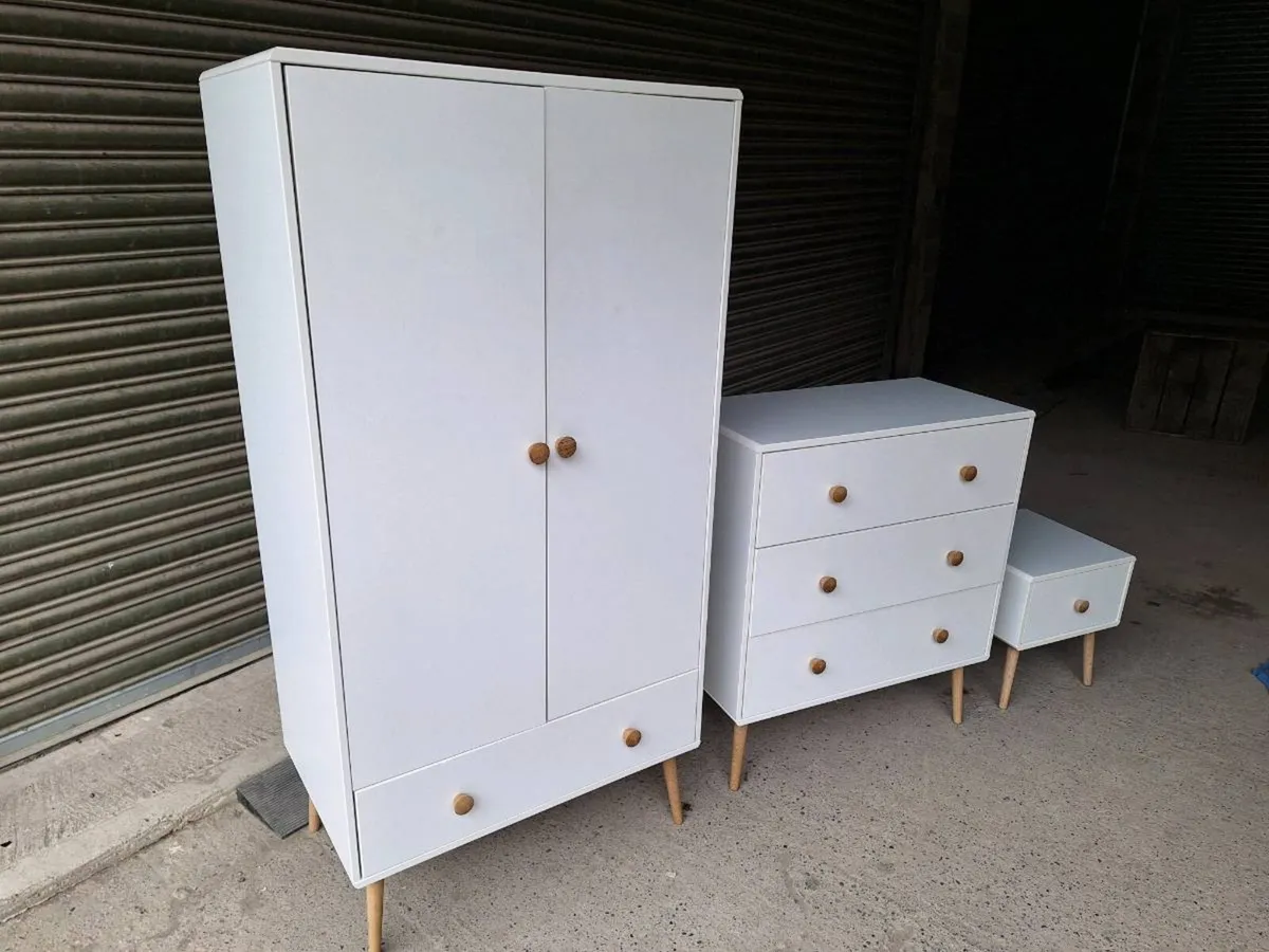 White Scandinavian Furniture Set (DELIVERY) - Image 2
