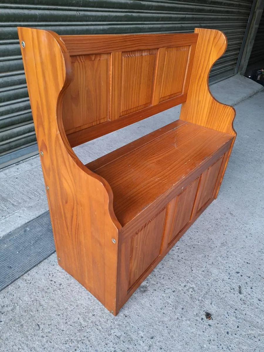 Pine Monk Bench (DELIVERY) - Image 2