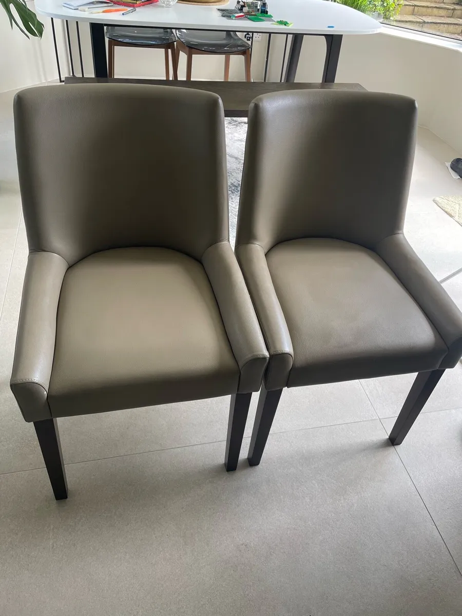 2 Modern Dining Chairs - Image 1