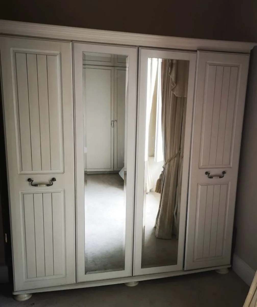 Large Freestanding 4 Door Wardrobe - Image 1