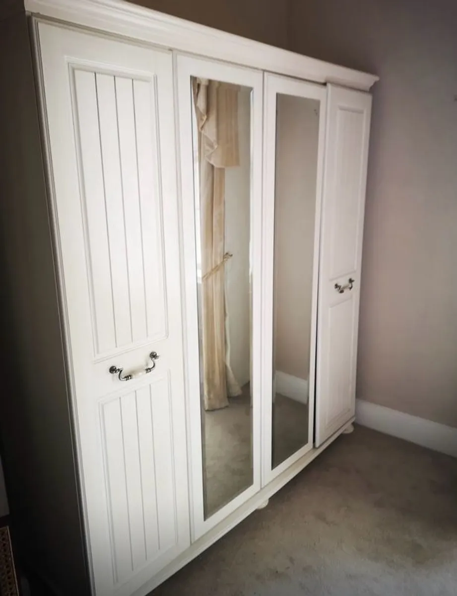 Large Freestanding 4 Door Wardrobe - Image 3