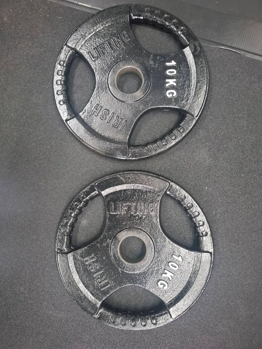 Cast Iron Weight Plates (45 kg Total) - Image 4