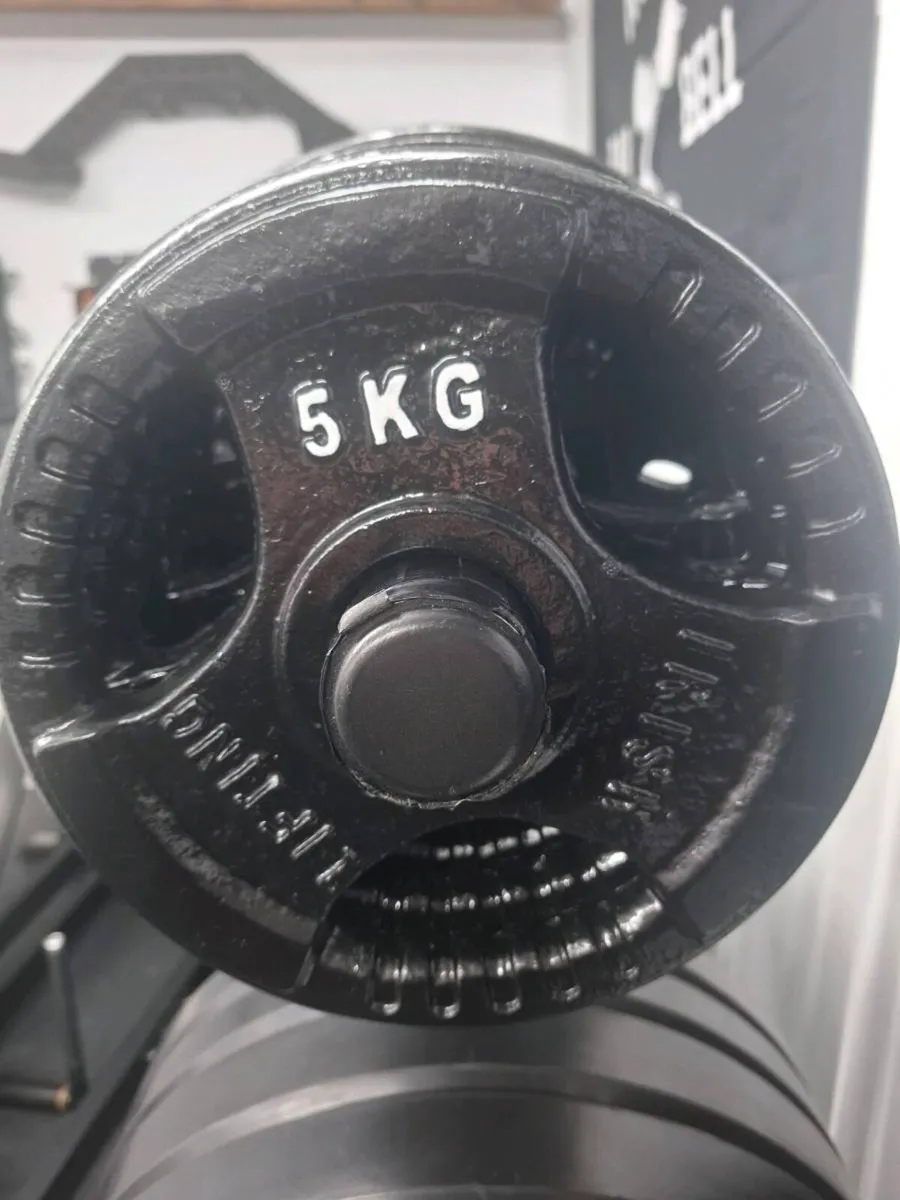 Cast Iron Weight Plates (45 kg Total) - Image 2