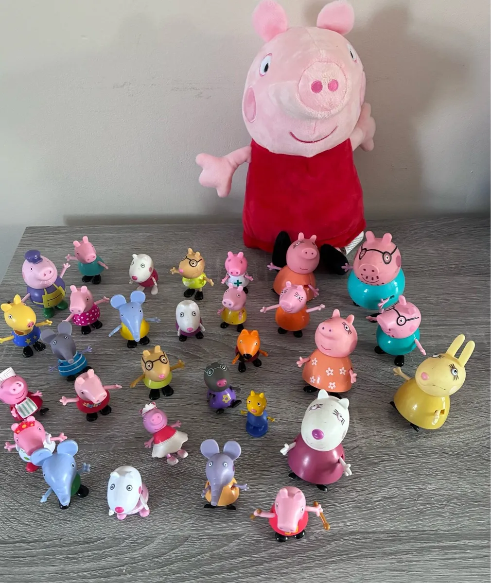 Peppa pig soft toy and figurines