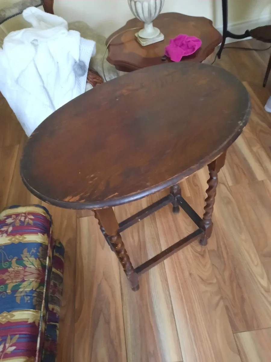 Antique occasional table - Image 3