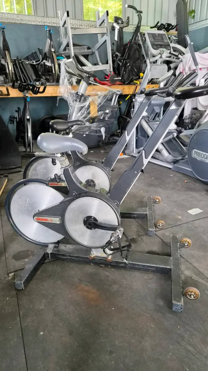 2 kiesers m3 spin bikes - Image 1