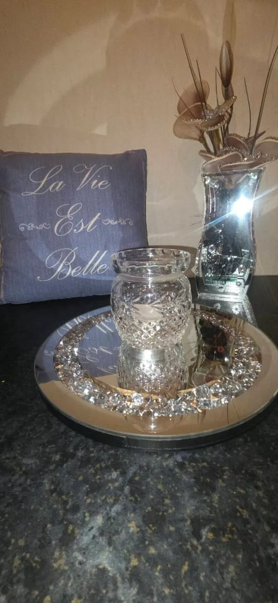 Galway Crystal Cut Glass Tealight Holder Votive Ca - Image 1