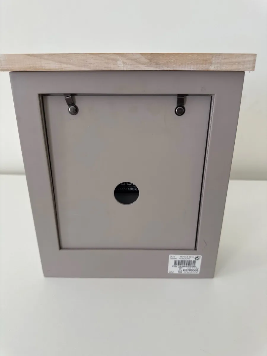 Next Grey & Oak Mantel Clock - Image 3